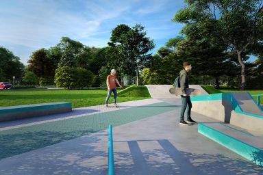 Projekt skateparku betonowego - Bukowno 