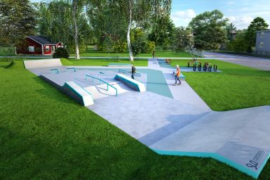 Projekt skateparku betonowego - Bukowno 