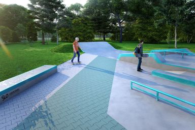 Projekt skateparku betonowego - Bukowno 