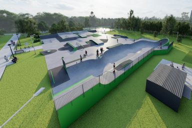 Projekt skateparku betonowego - Jaworzno (Podłęże Park)