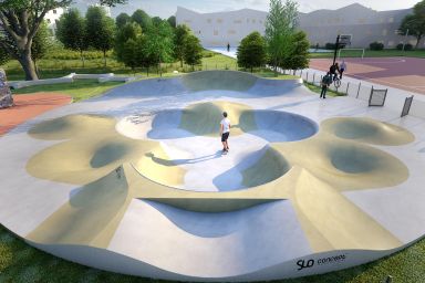 Projekt skateparku betonowego - Warszawa Wilanów