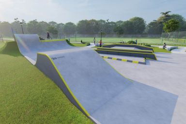 Projekt skateparku betonowego - Więcbork