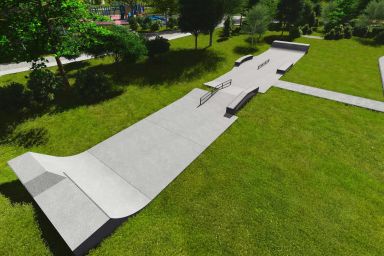 Projekt skateparku betonowego - Brody