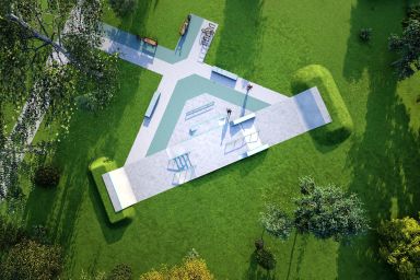 Projekt skateparku betonowego - Bukowno 