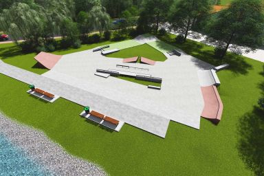 Projekt skateparku betonowego - Opoczno