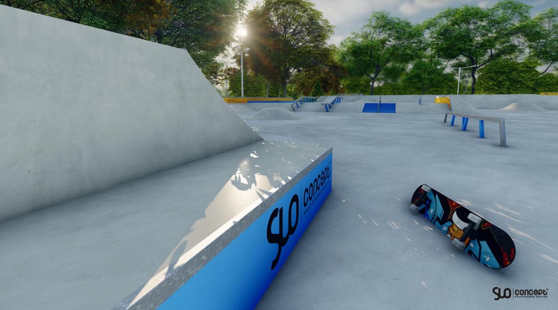 Projekt skateparku betonowego - Rybnik