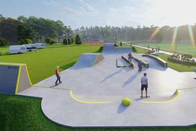 Projekt skateparku betonowego - Więcbork