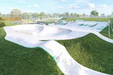 Projet de skatepark en béton - Wojkowice