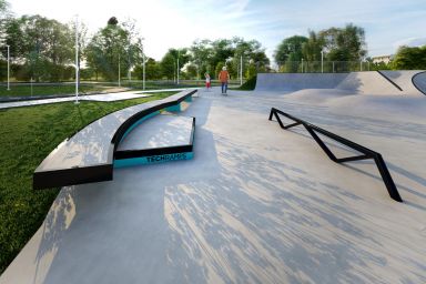 Projekt skateparku betonowego - Piekary Śląskie