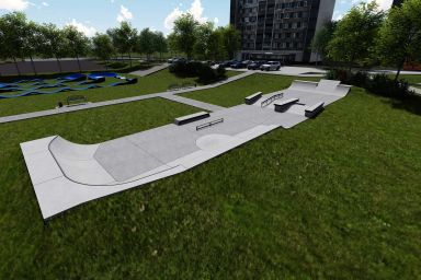 Projekt skateparku betonowego - Sobótka