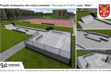 Projekt skateparku - Łomianki
