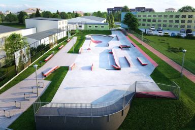 Projekt skateparku betonowego - Brzeg