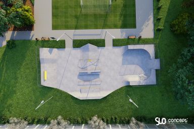Projekt skateparku betonowego - Chełmno