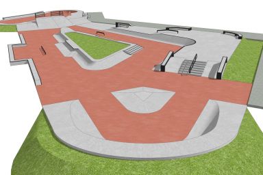 Projekt skateparku - Szczecin (os. Majowe)