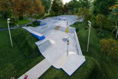 Projekt skateparku betonowego - Rybnik