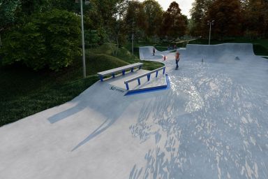 Projekt skateparku betonowego - Rybnik