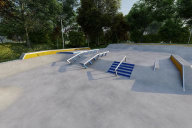 Projekt skateparku betonowego - Rybnik