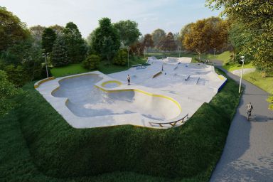 Projekt skateparku betonowego - Rybnik