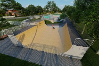 Projekt skateparku betonowego - Zielonka 