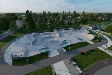 Projekt skateparku betonowego - Zielonka 