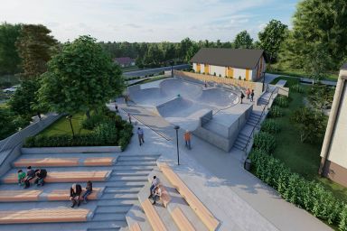 Projekt skateparku betonowego - Radziechowy