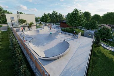 Projekt skateparku betonowego - Radziechowy