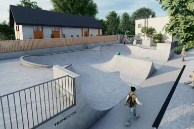 Projekt skateparku betonowego - Radziechowy