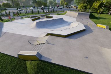 Projekt skatepark betonowego - Brzesko