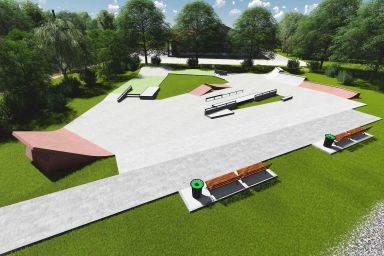 Projekt skateparku betonowego - Opoczno