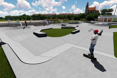 Projekt skateparku - Wilno