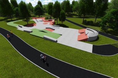 Projekt skateparku - Kraków - Park Jordana