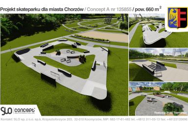 Projekt skateparku - Chorzów