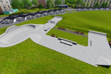Projekt skateparku betonowego - Opole