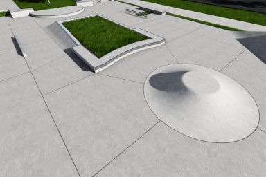 Projekt skateparku betonowego - Stjordal