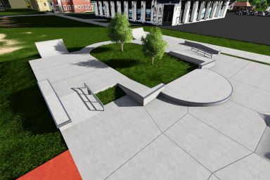 Projekt skateparku betonowego - Stjordal