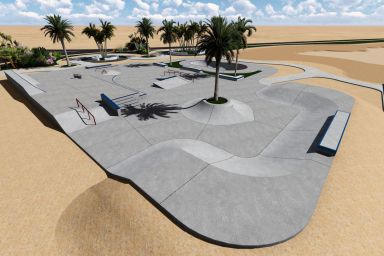 Projekt skateparku betonowego - El Gouna