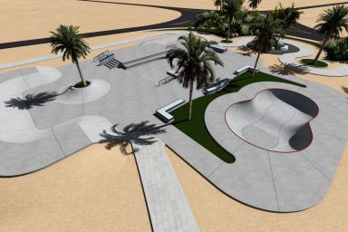 Projekt skateparku betonowego - El Gouna