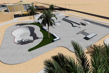 Projekt skateparku betonowego - El Gouna