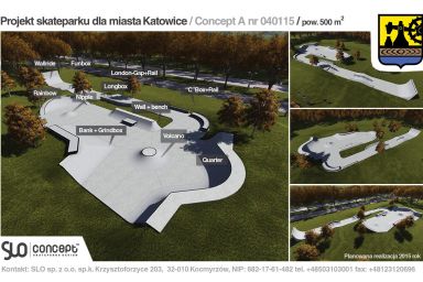 Projekt skateparku - Katowice