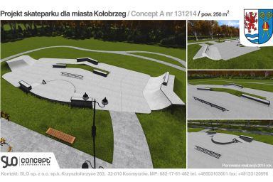 Projekt skateparku betonowego - Kołobrzeg