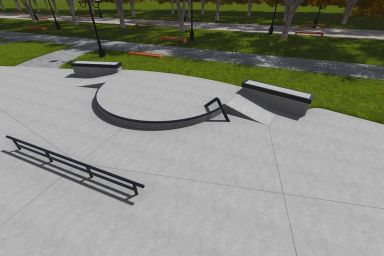 Projekt skateparku betonowego - Kołobrzeg