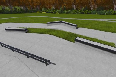 Projekt skateparku betonowego - Kołobrzeg