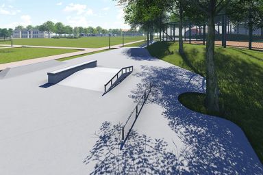 Projekt skateparku betonowego - Stopnica