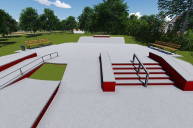 Projekt skateparku betonowego - Stepnica