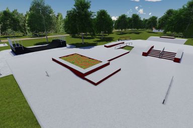 Projekt skateparku betonowego - Stepnica
