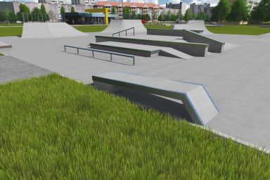 Projekt skateparku betonowego - Tychy