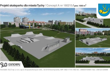 Projekt skateparku betonowego - Tychy