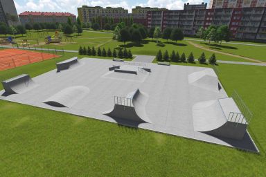 Projekt skateparku betonowego - Tychy