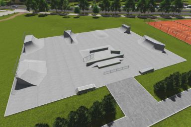 Projekt skateparku betonowego - Tychy