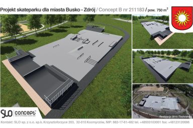 Projekt skateparku - Busko-Zdrój
